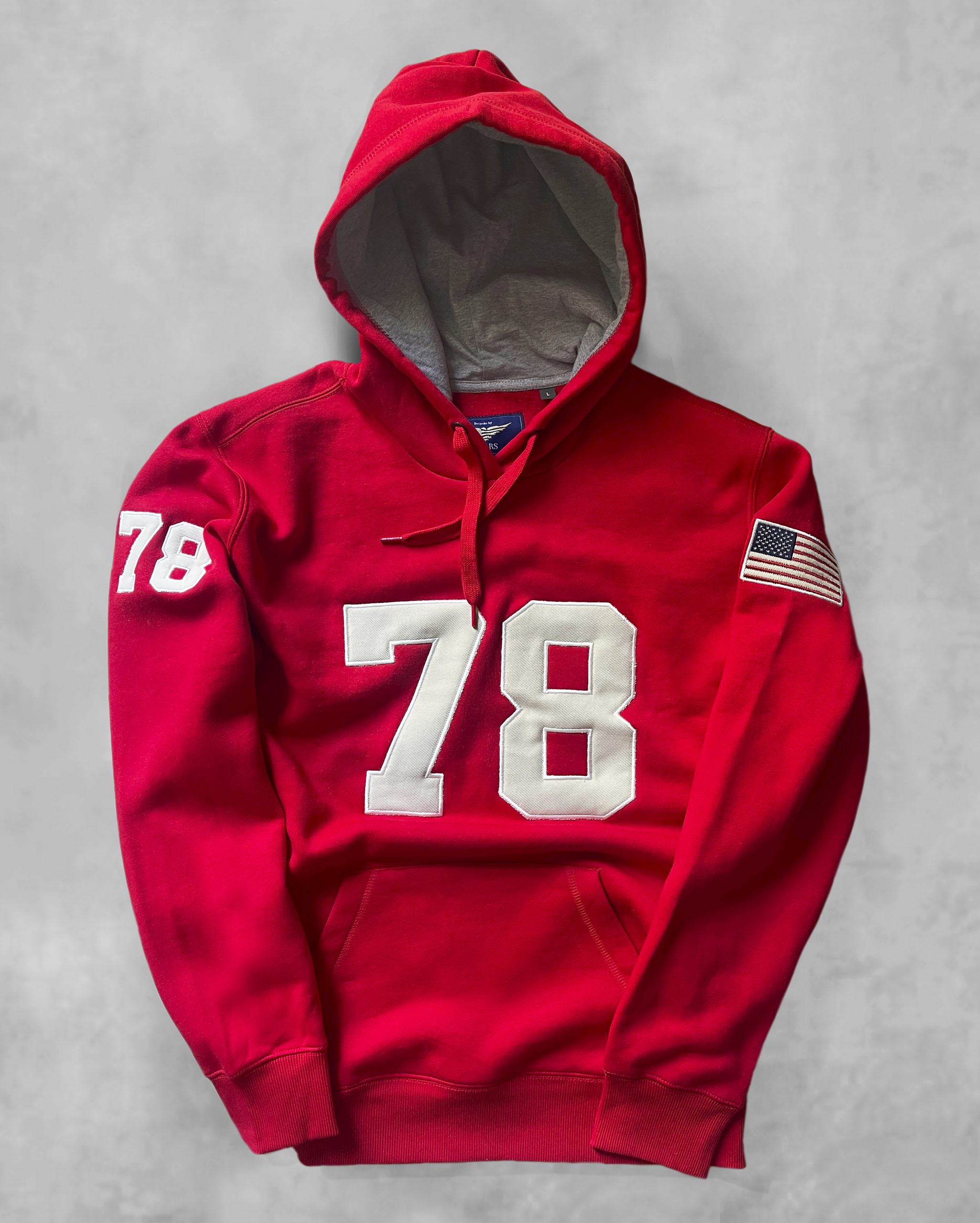 SUDADERA  CAPUCHA 78 RED SCARS