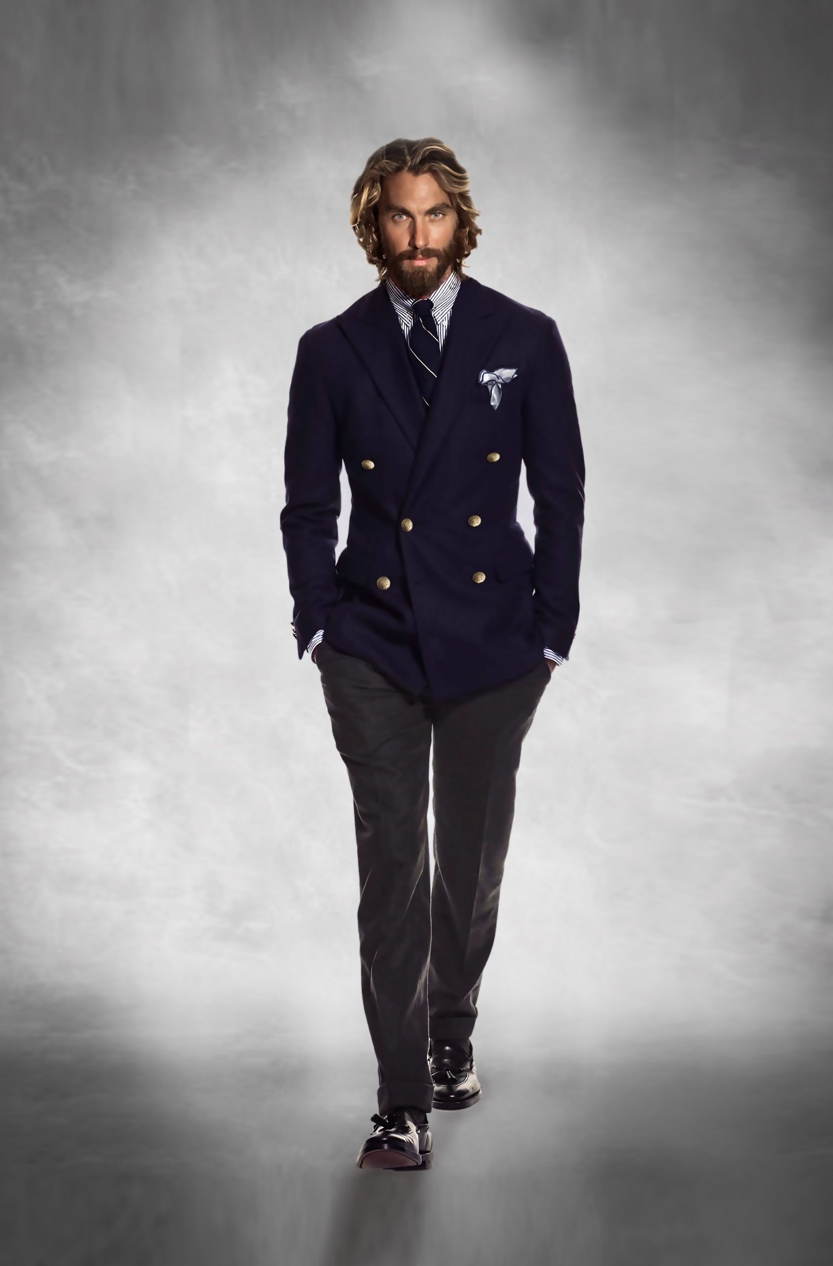 BLAZER HOMBRE BLUE SCARS
