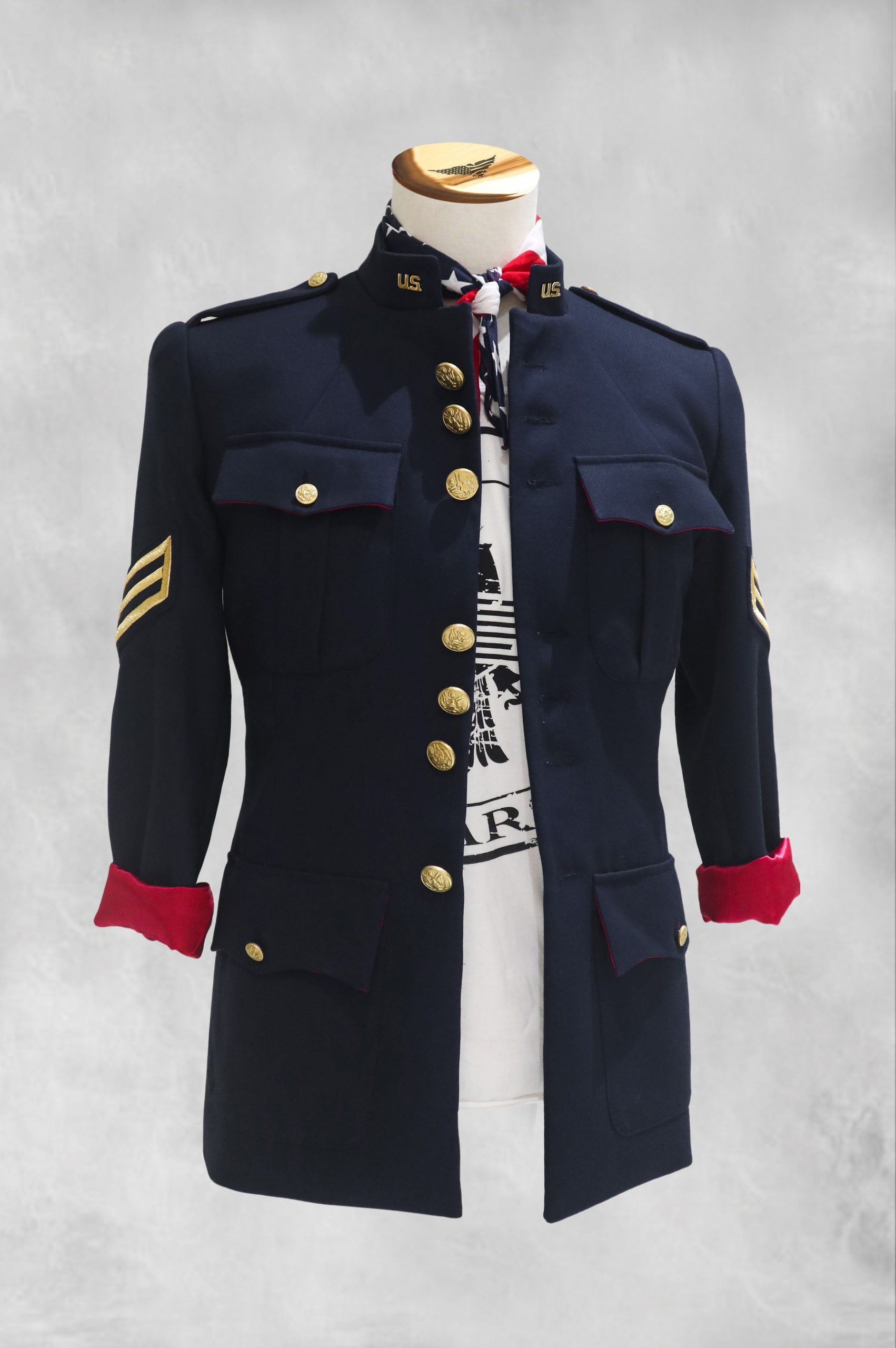 CHAQUETA MILITAR HOMBRE BLUE NAVY SCARS