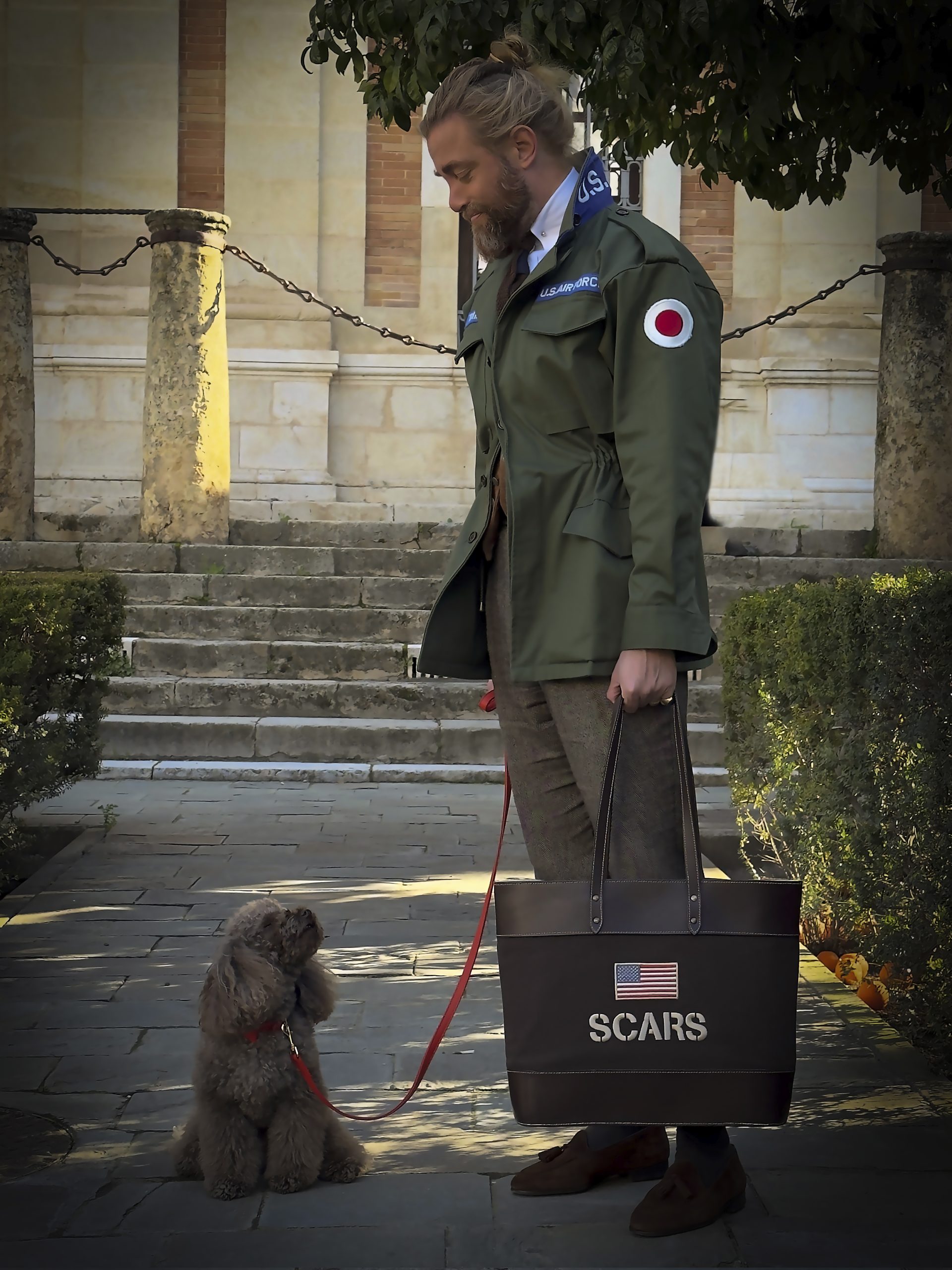 BOLSO MILITAR USN BROWN SCARS