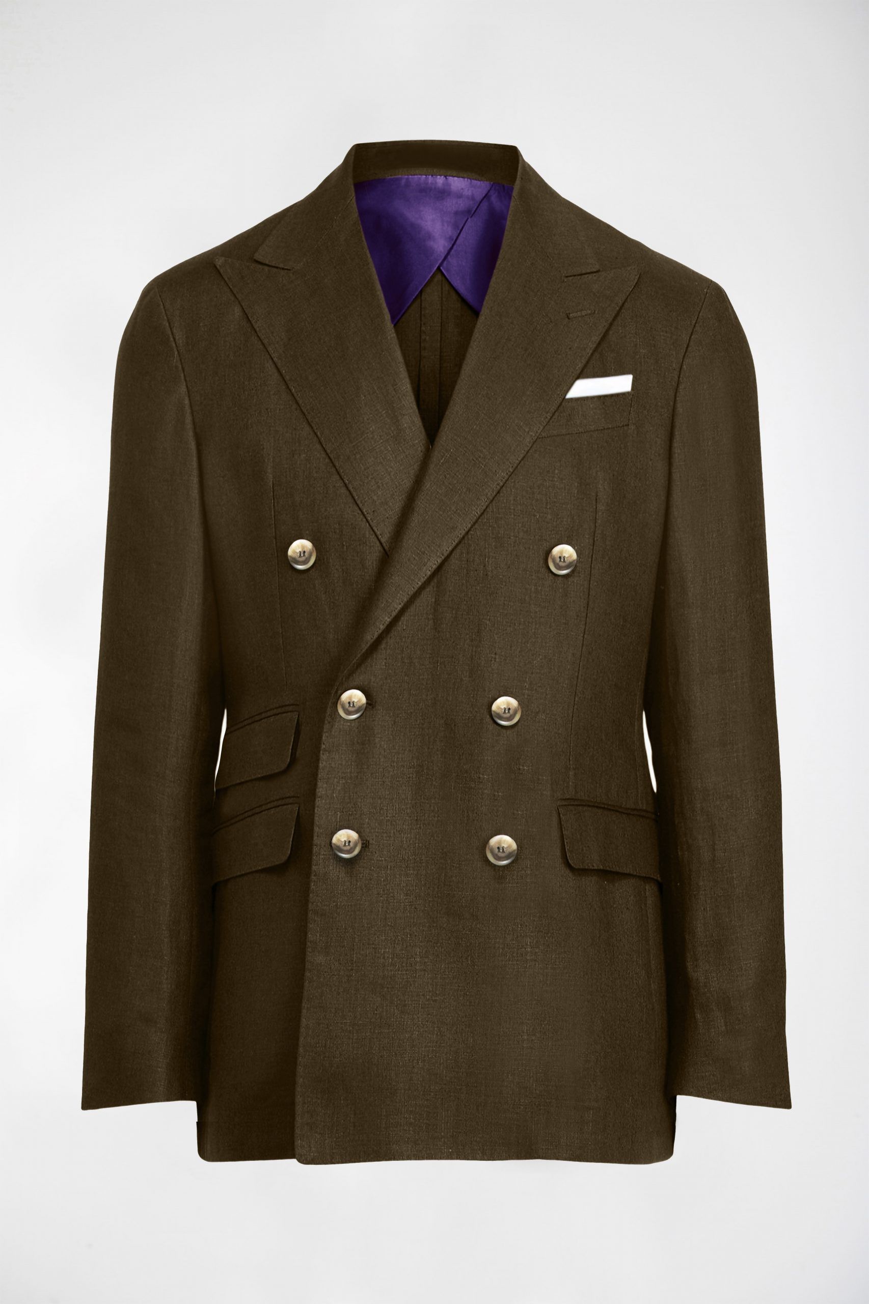 BLAZER HOMBRE LINEN BROWN SCARS