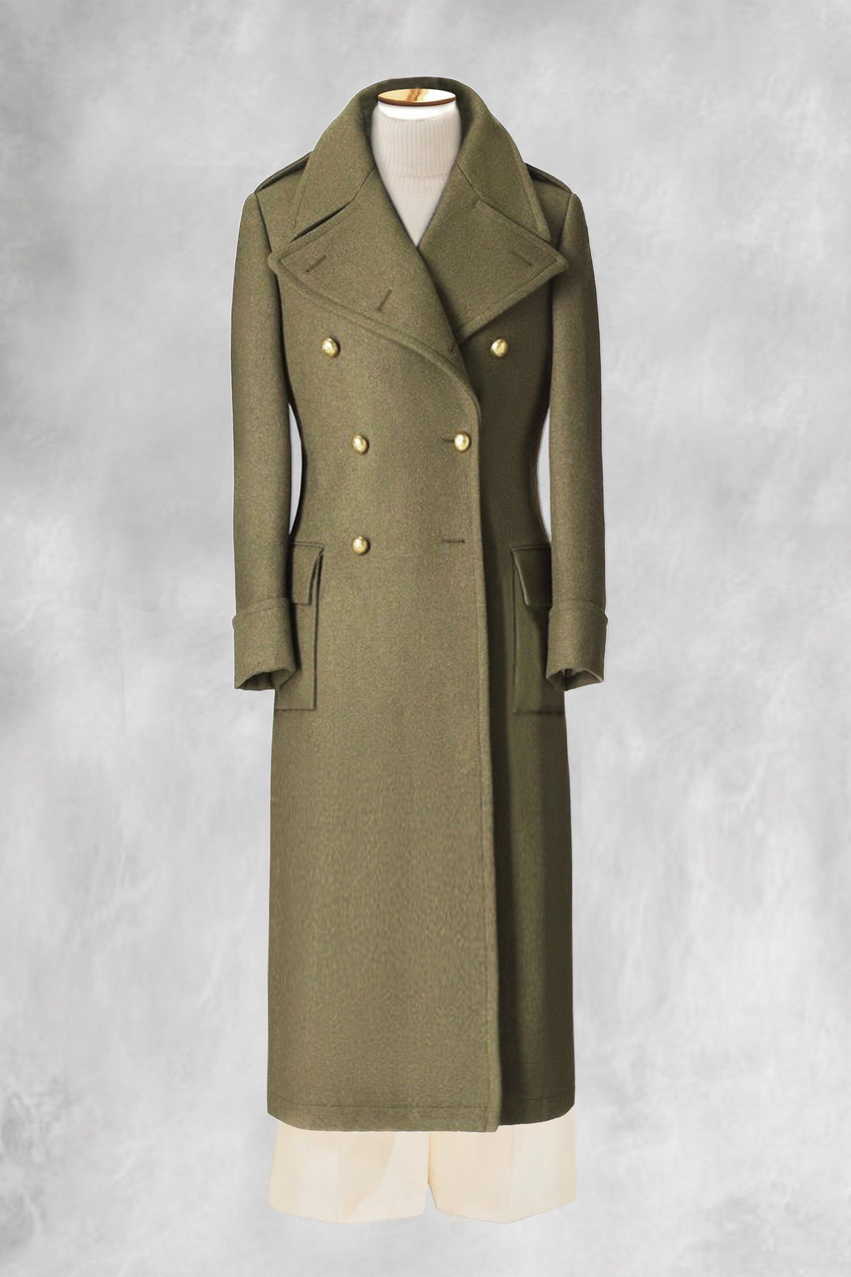ABRIGO CRUZADO MILITAR KAKHI SCARS