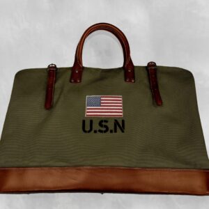 BOLSO DE VIAJE MILITAR NEW KAKHI U.S.N. 1942