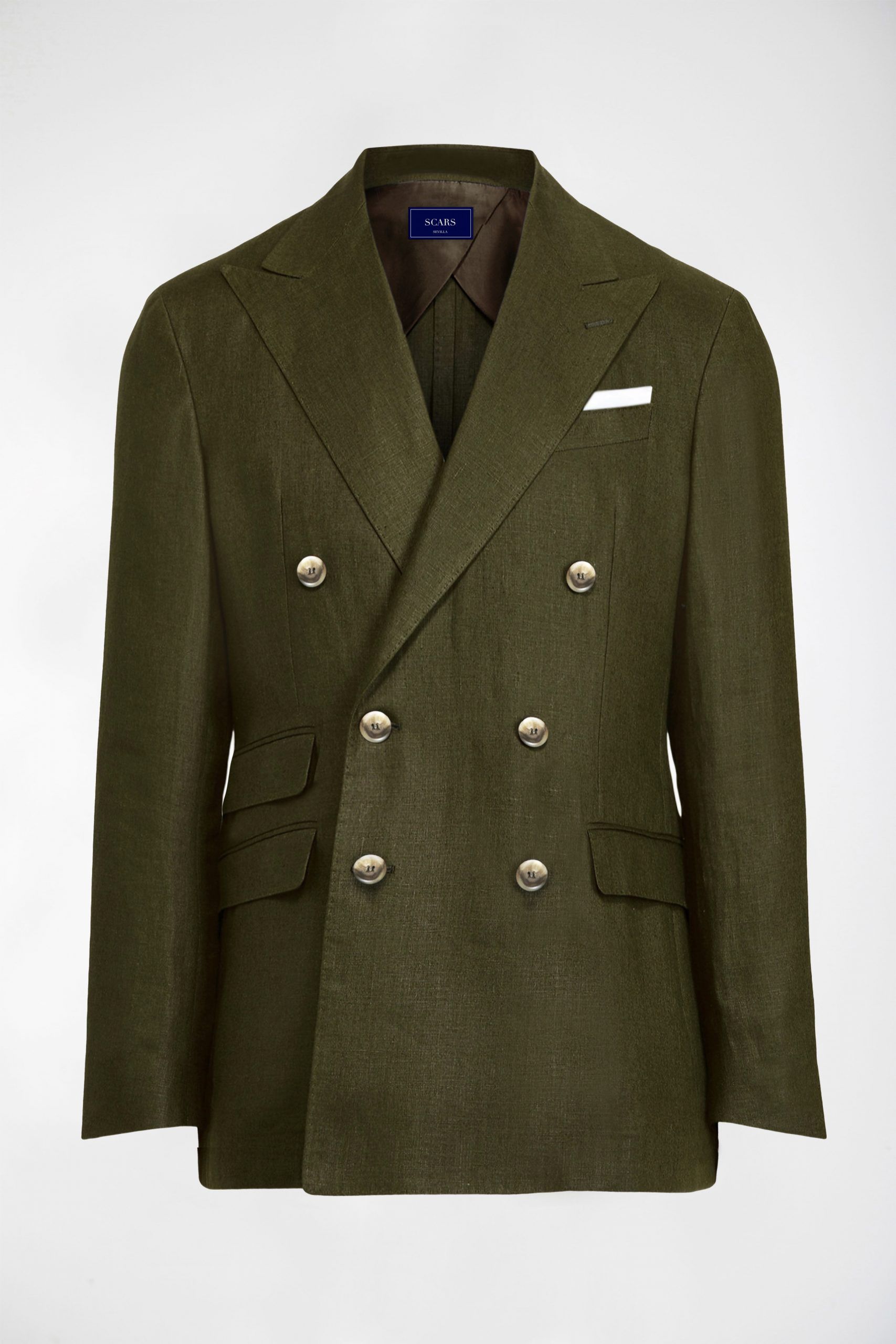BLAZER HOMBRE LINEN KAKHI SCARS