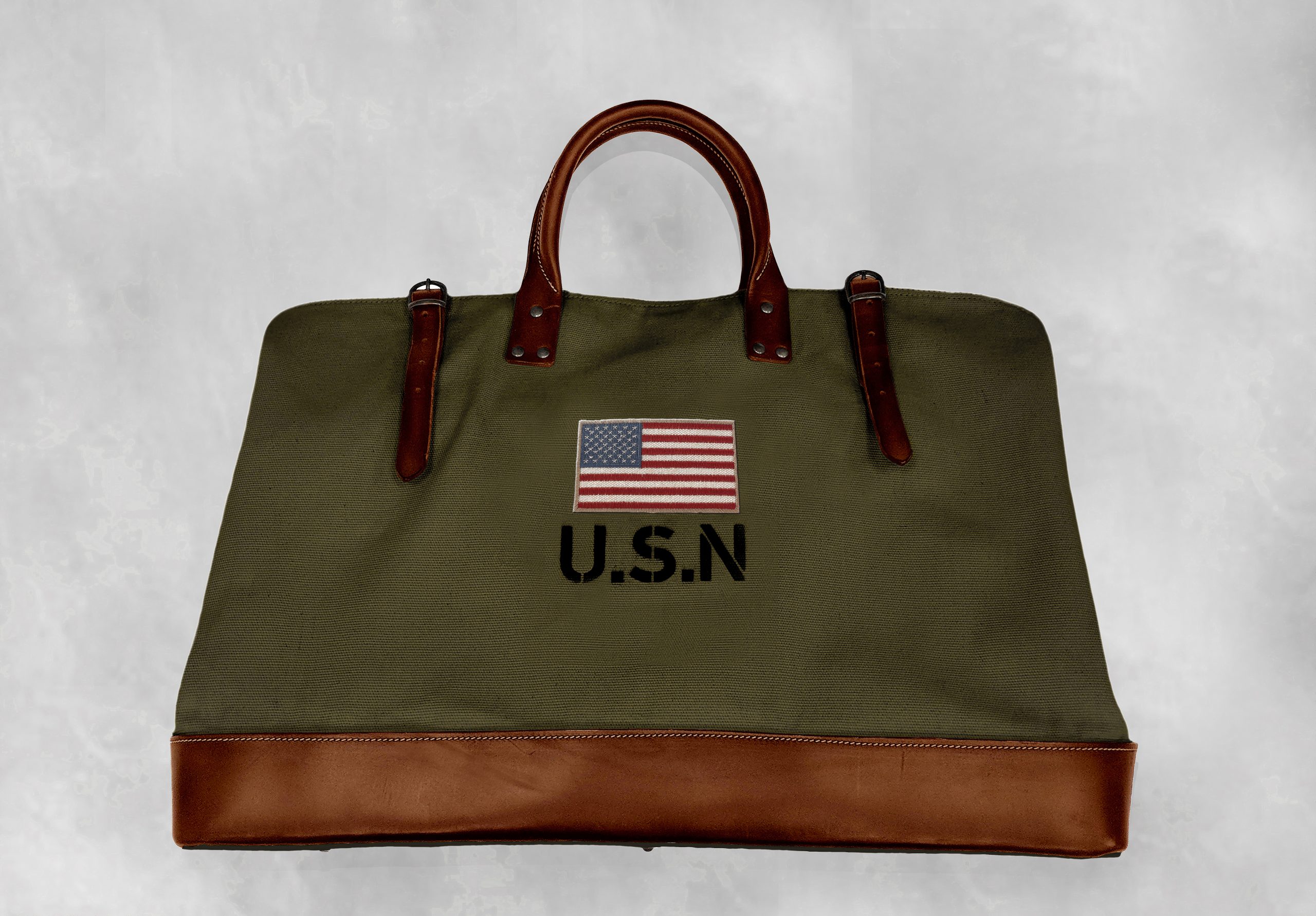 BOLSO DE VIAJE MILITAR NEW KAKHI U.S.N. 1942