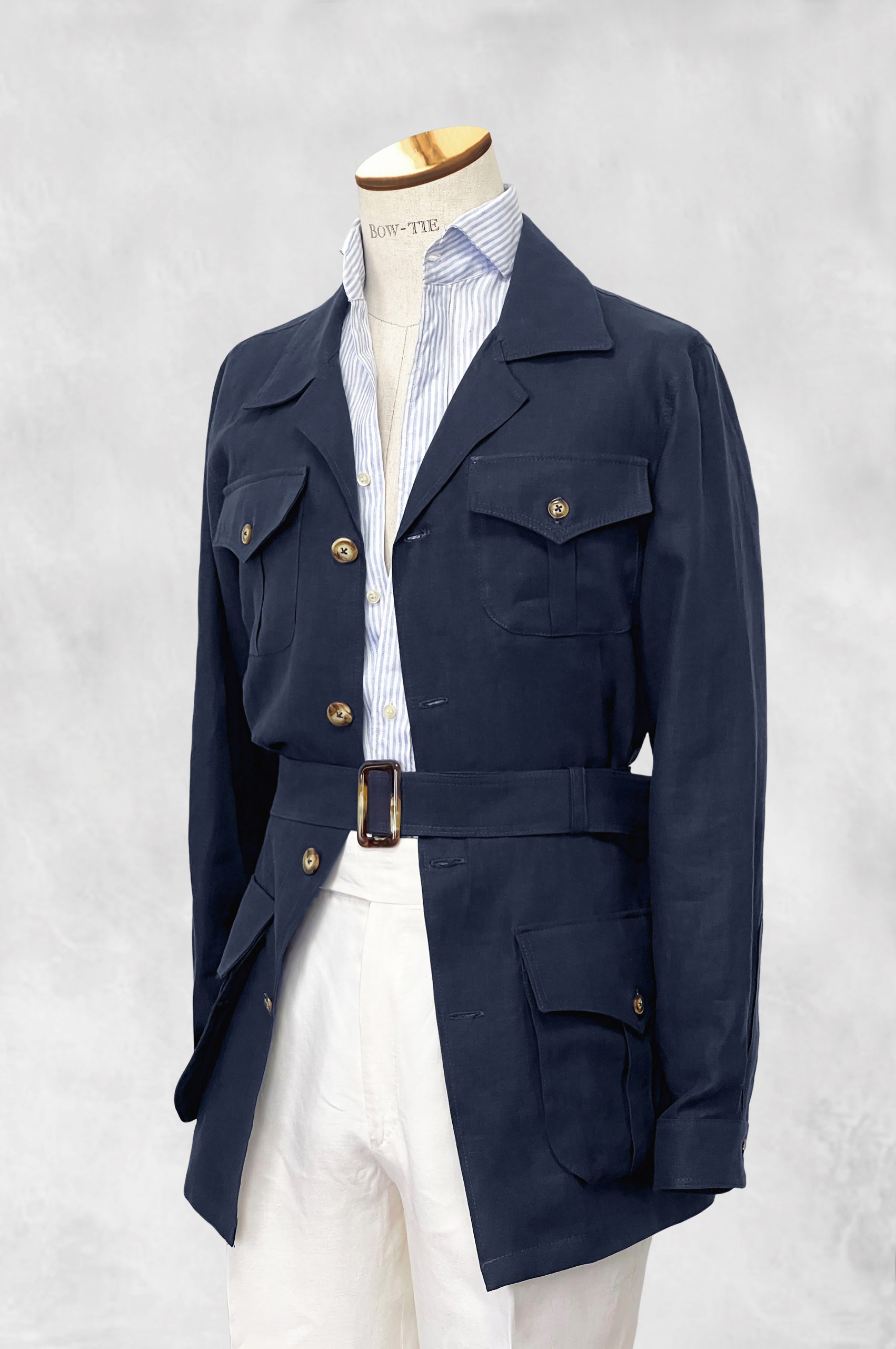 CHAQUETA HOMBRE LINEN SAHARIAN BLUE SCARS