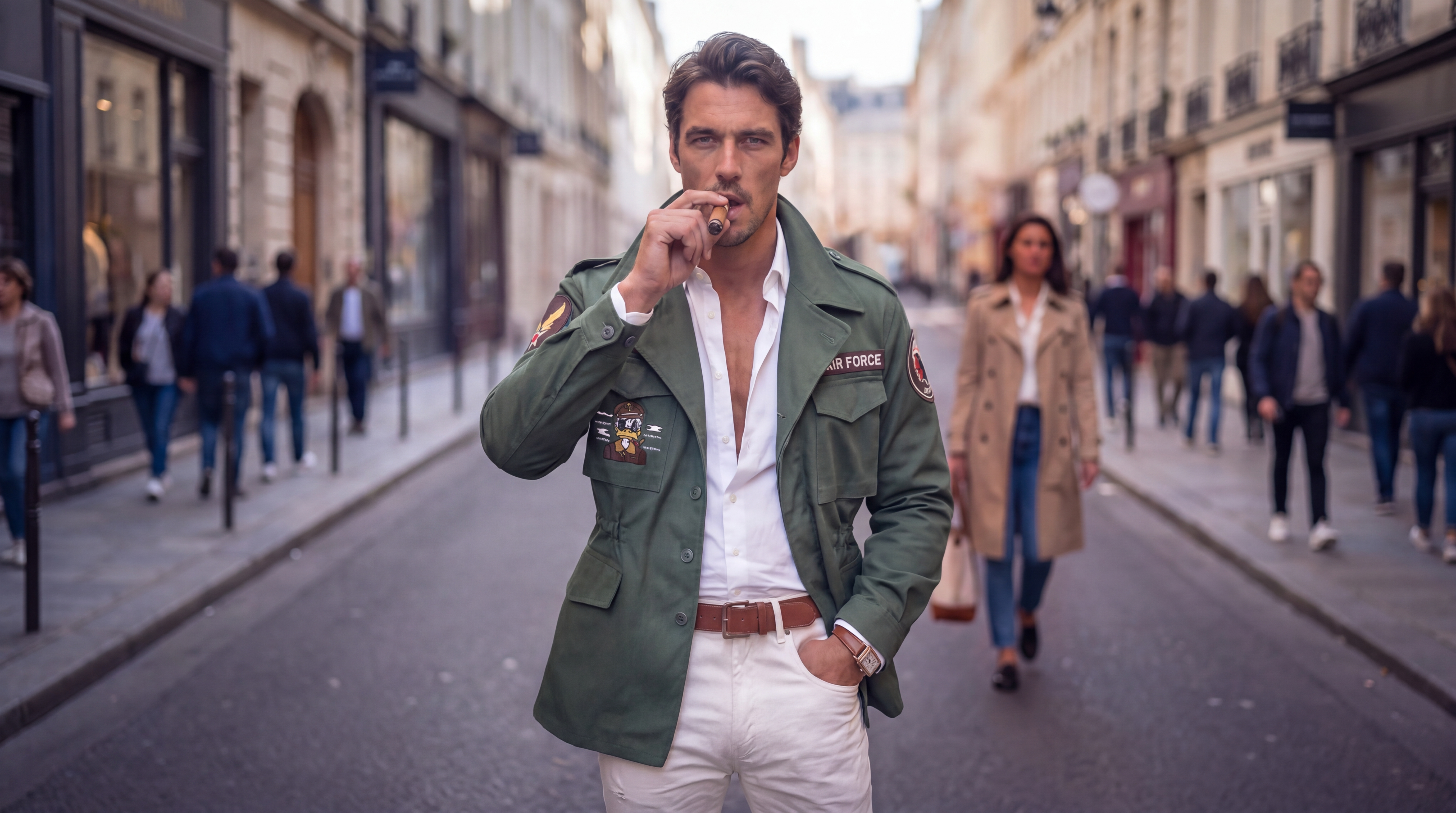 CHAQUETA MILITAR HOMBRE ROOSEVELT SCARS