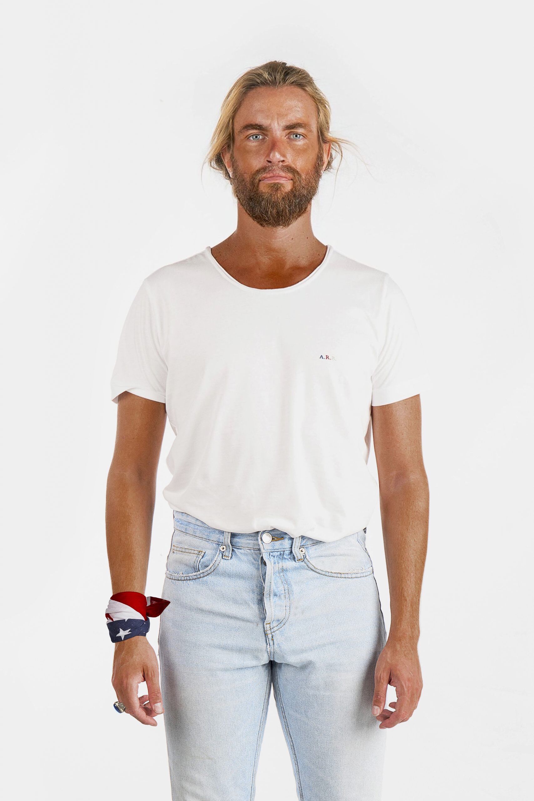 CAMISETA INITIALS SCARS ROUND NECK