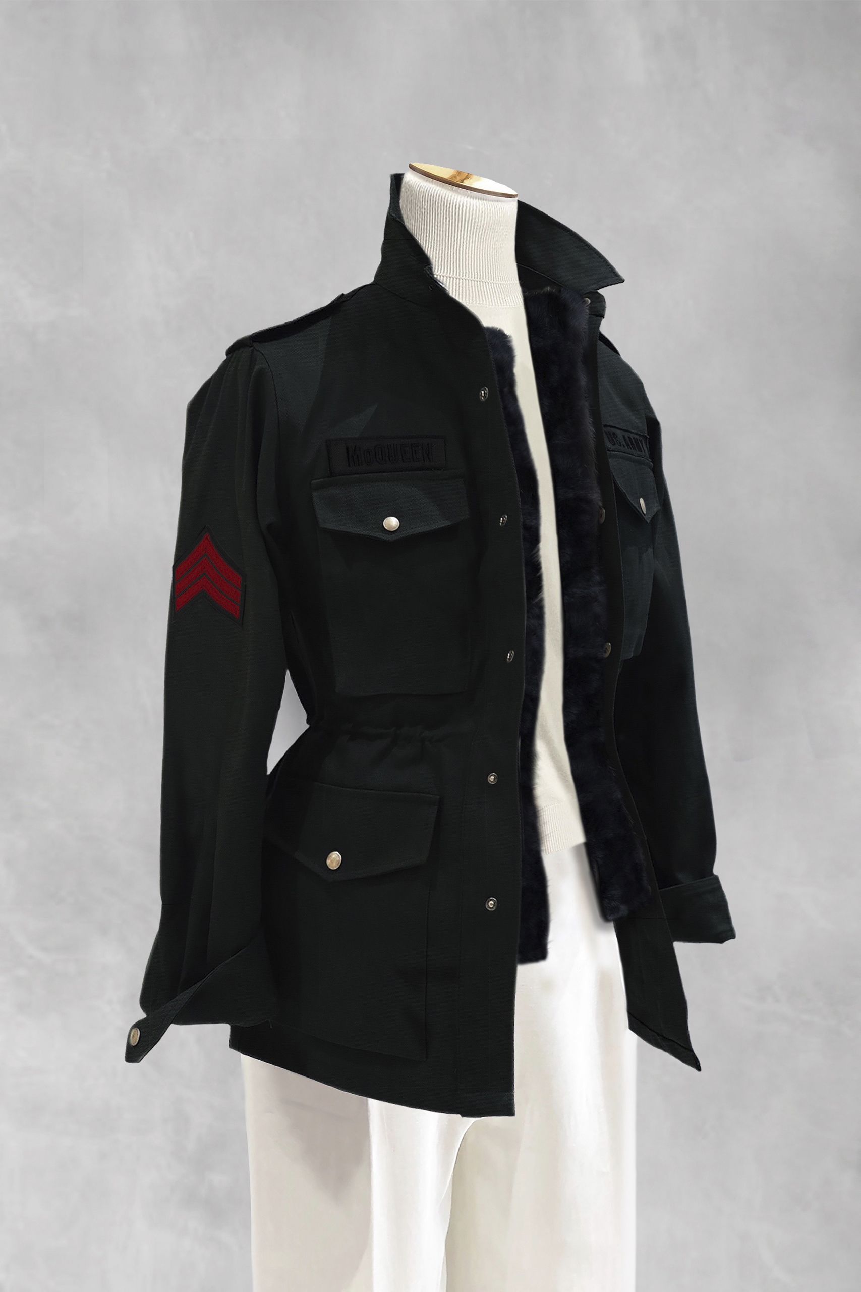 CHAQUETA MILITAR MUJER SPECIAL BLACK SCARS