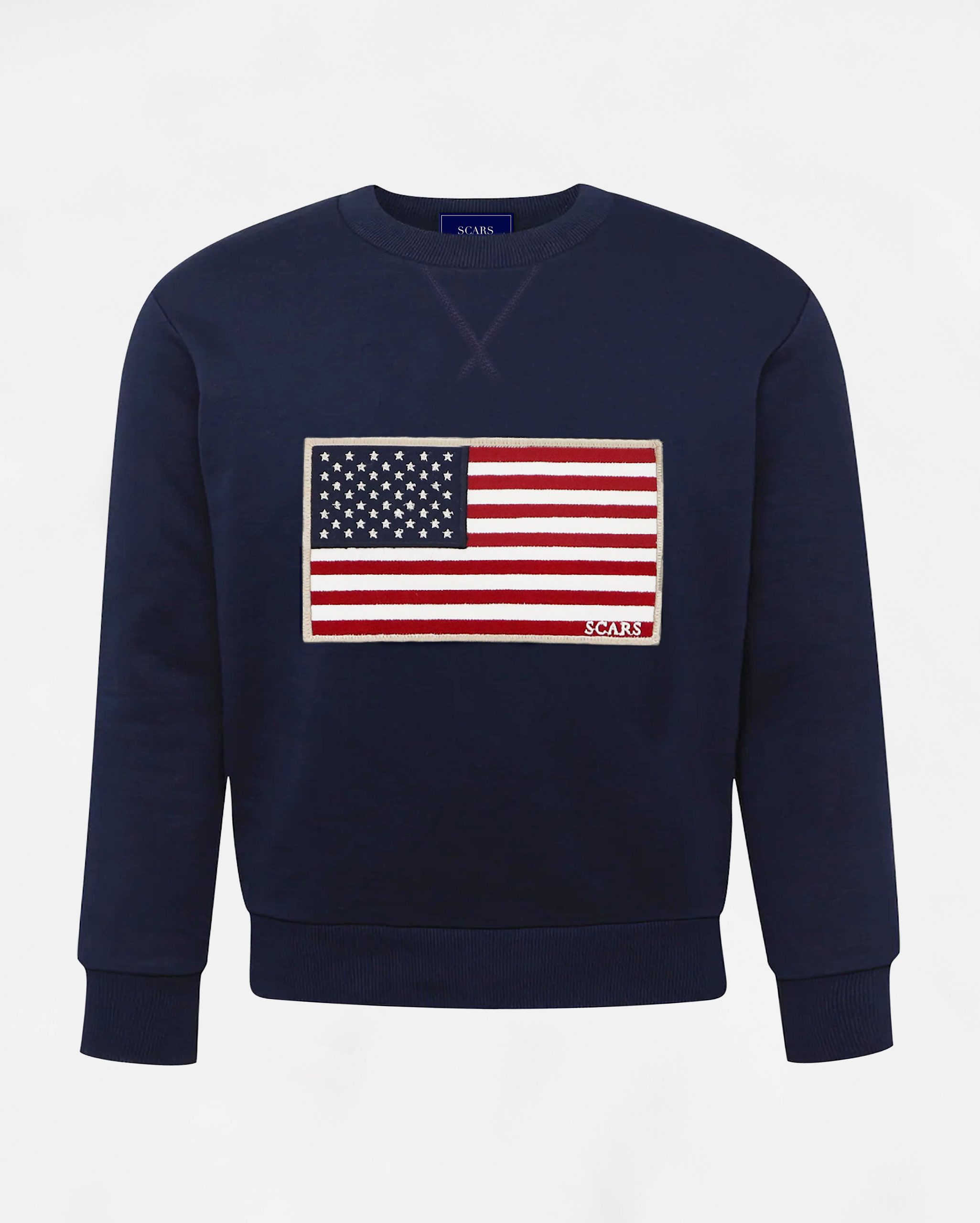 SUDADERA USA FLAG BLUE SCARS