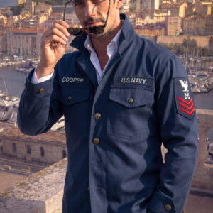 CHAQUETA MILITAR HOMBRE US NAVAL II SCARS